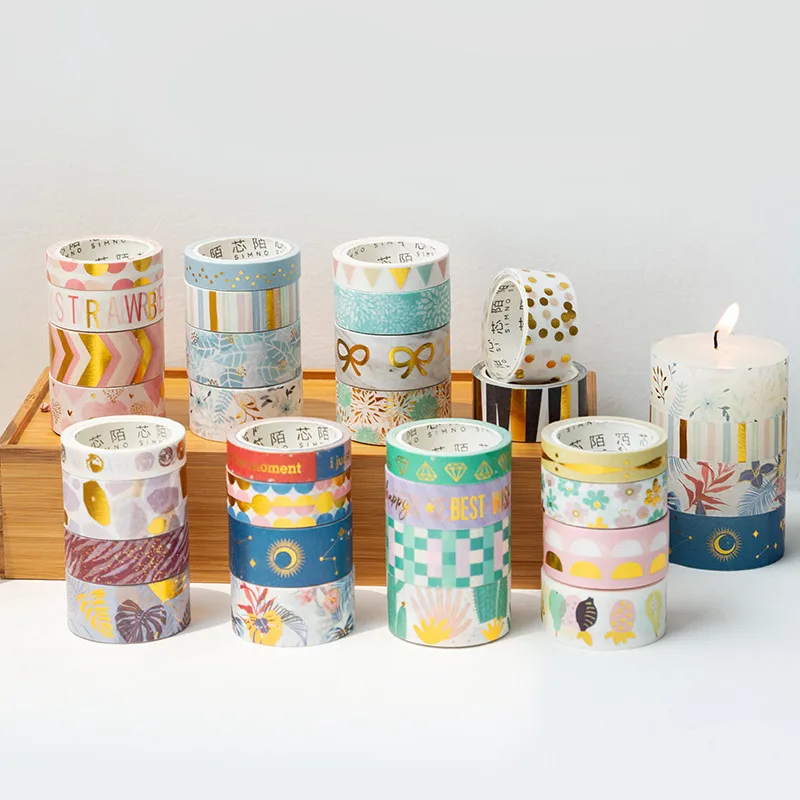 Набор японской фольги 4 шт./лот лента для скрапбукинга декоративная цветов