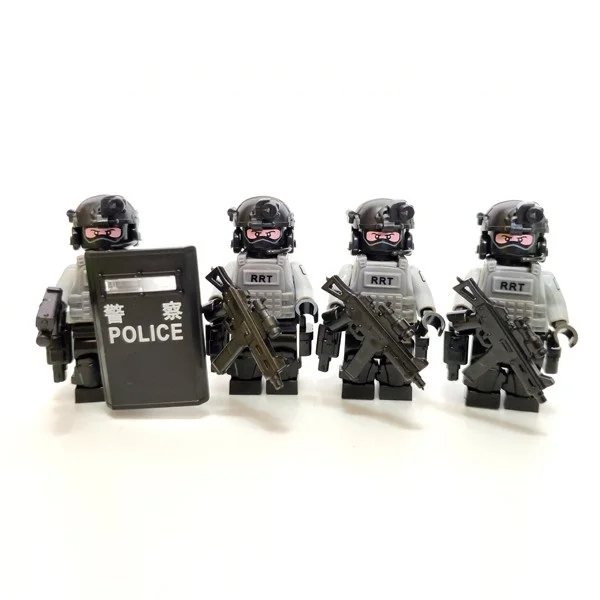 RRT Гонконгская железная дорога ответная команда Swat Полиция военное оружие playmobil Город Мини фигурки части блоки модель игрушки и хобби