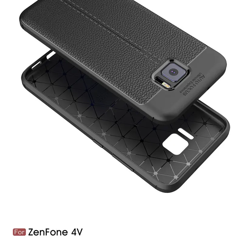 Для Asus Zenfone V V520KL чехол Чехол ударопрочный Роскошный из ТПУ с личи для телефона |
