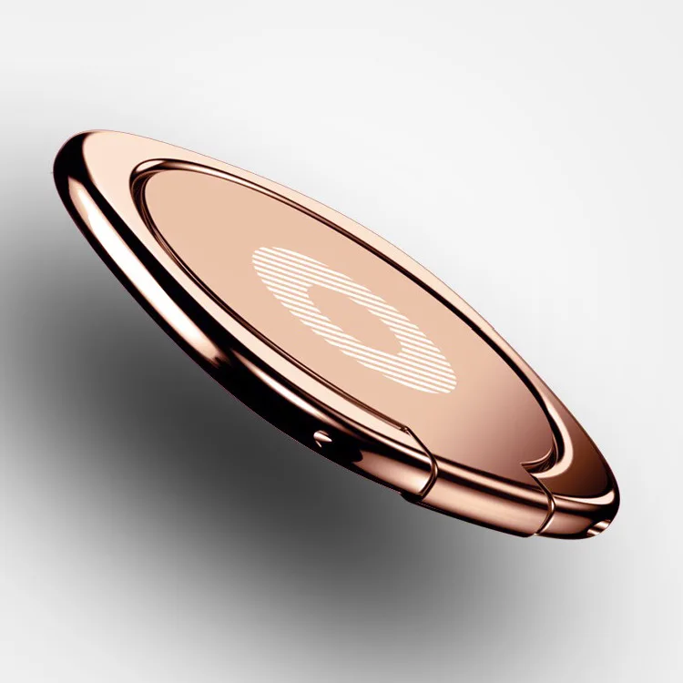 Rose gold Универсальный держатель для телефона из цинкового сплава с поворотом на 360 градусов, держатель для телефона на 180 градусов, подходит для мобильного телефона и планшета - Цвет: Rose gold