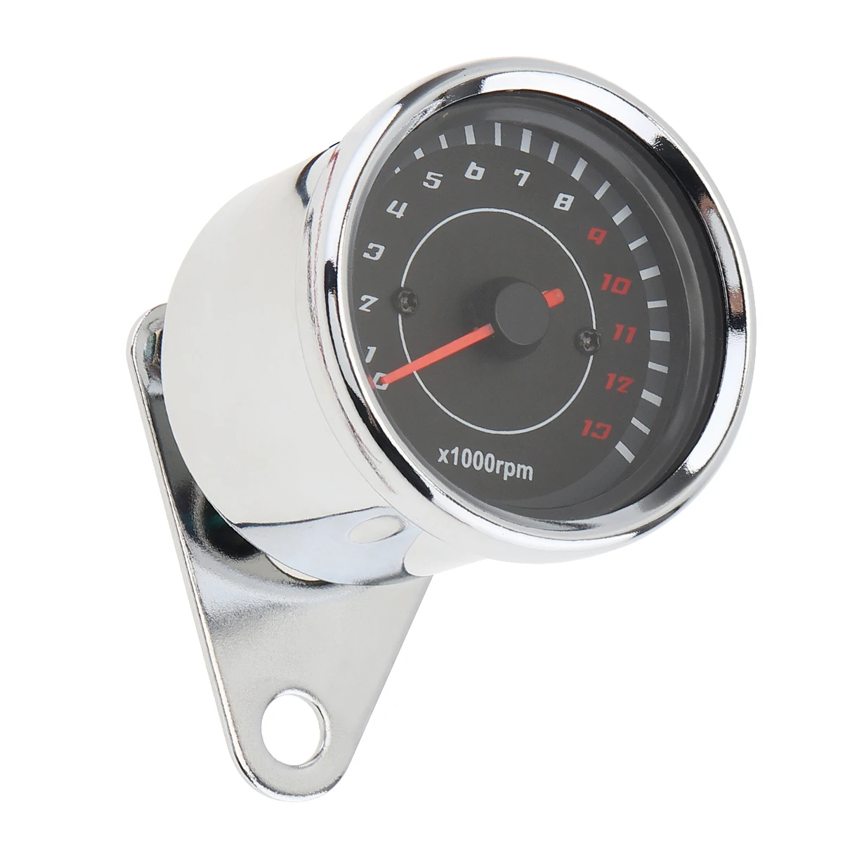 Мотоцикл Тахометр 12 в металлический чехол светодиодный электронный спидометр
