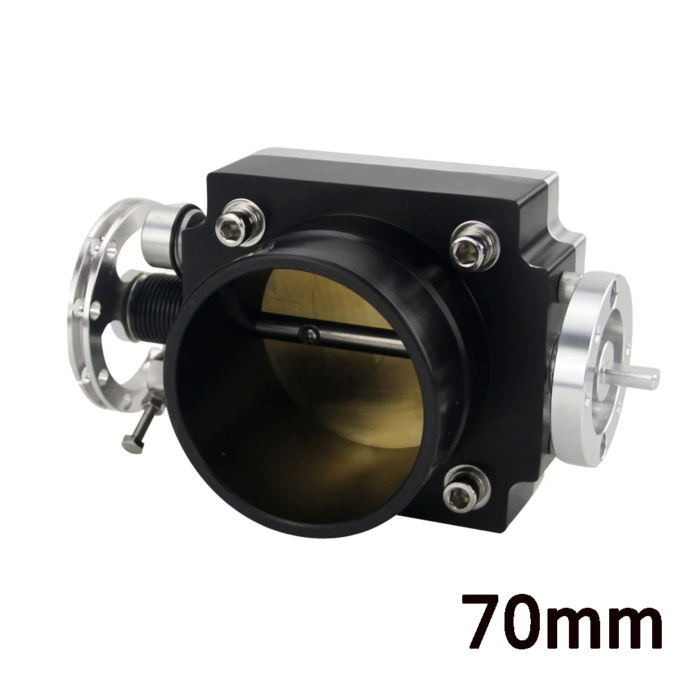 70MM BLACK WLR- 65 мм 70 мм 80 мм 90 мм дроссельной заслонки производительность впускной коллектор Заготовка алюминий высокий поток - Цвет: 70MM BLACK