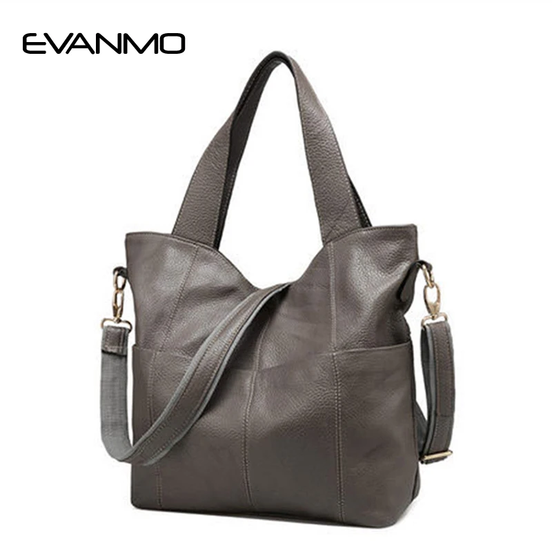 Женская Мягкая Лоскутная сумка из натуральной кожи дизайнерская на одно плечо