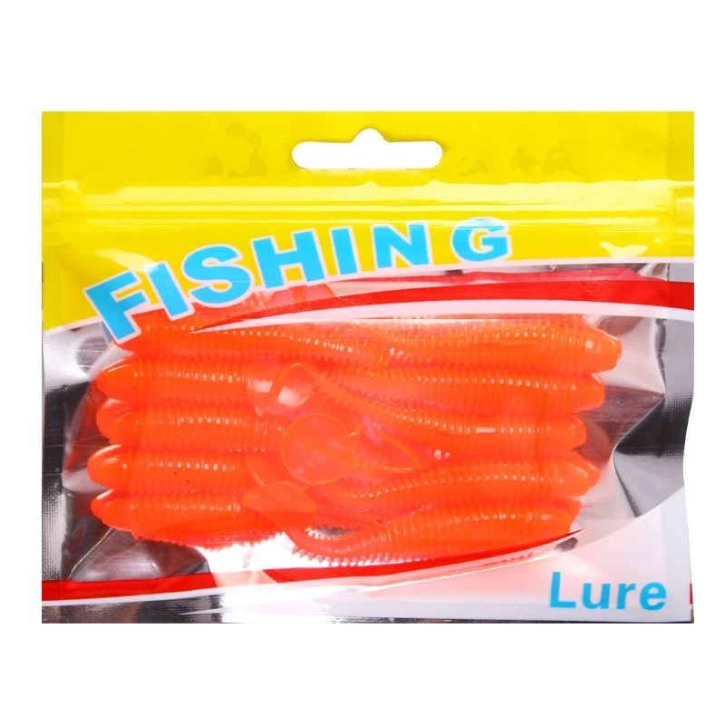 SEAPESCA, 10 шт./лот, Мягкая приманка-весло, 75 мм, 2,8 г, застенчивые черви, приманки для рыбалки, личинки для рыбалки, снасти ZB100 - Цвет: E