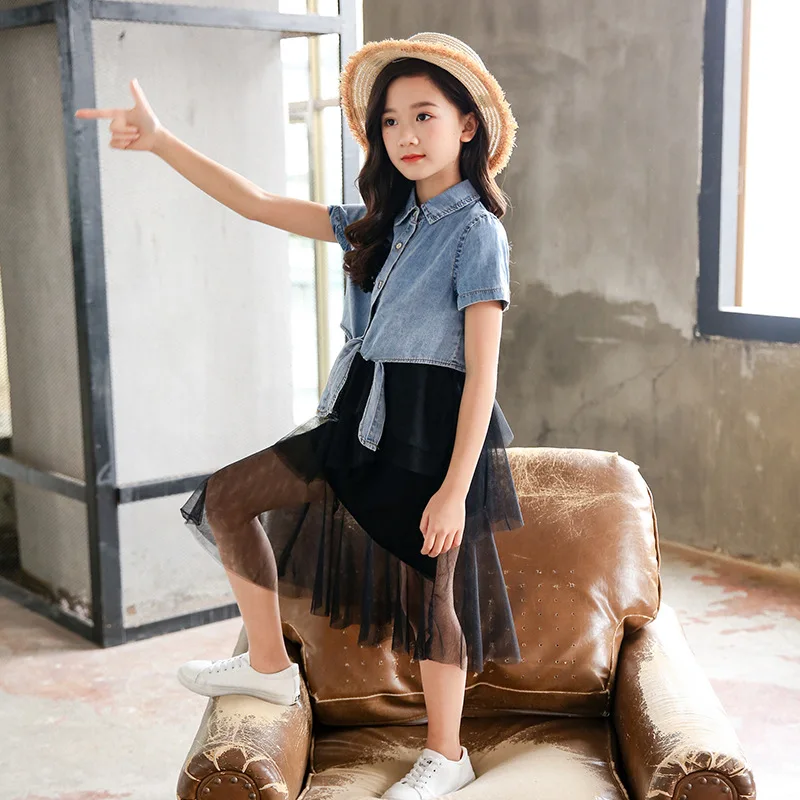 Летняя одежда для девочек Одежда коллекция 2019 года комплект эксклюзивной