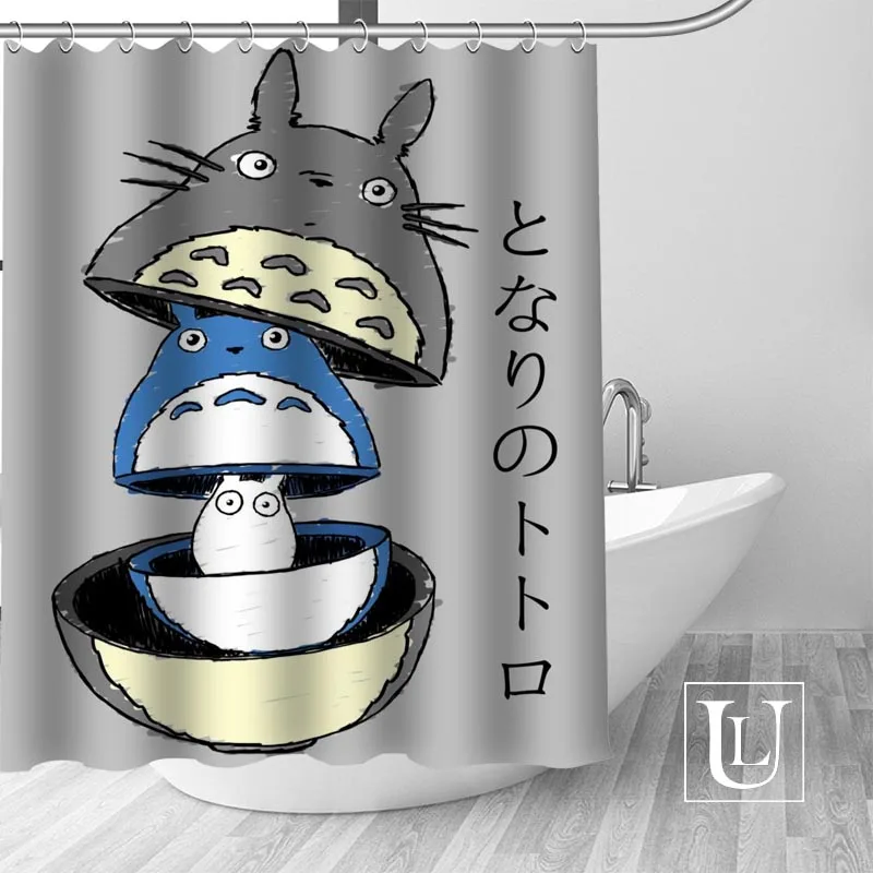 Индивидуальная занавеска My Neighbor Totoro новая Большая для душа из полиэстера в