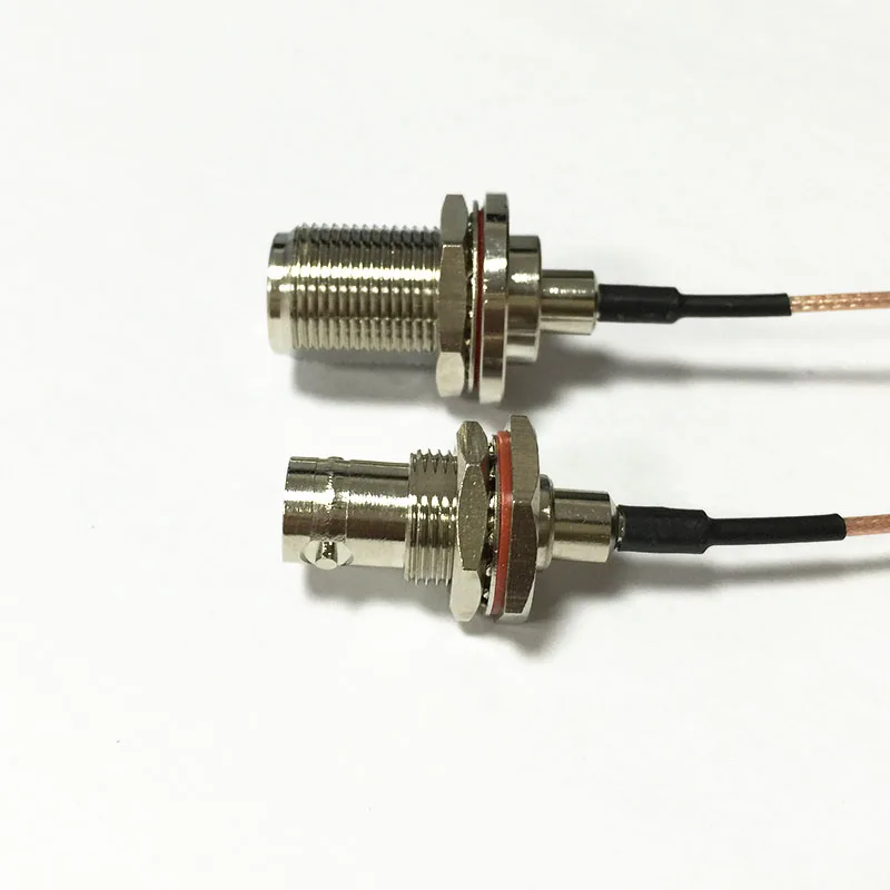 New BNC Female Jack nut Connector Switch N RG178 Cable 15CM 6&quot Adapter Wholesale Fast Ship | Обустройство дома