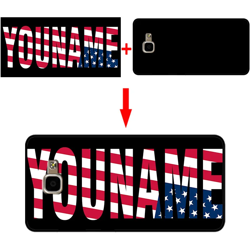 mosirui For samsung galaxy A3 A5 A7 2016 A310 A510 A710 Personalized Customized DIY Name Photo Cover Case Colorful Black | Мобильные