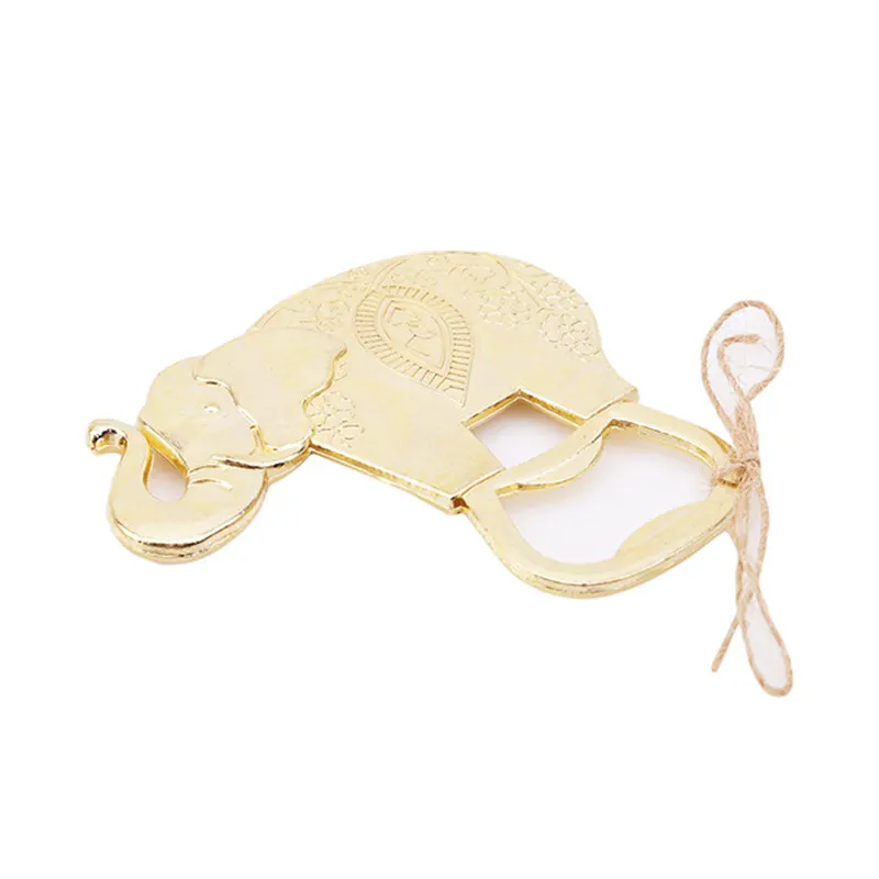 Creative Luxury Golden Elephant Bottle Opener Wine Beer Champagne Wedding Party Gift Baby | Дом и сад
