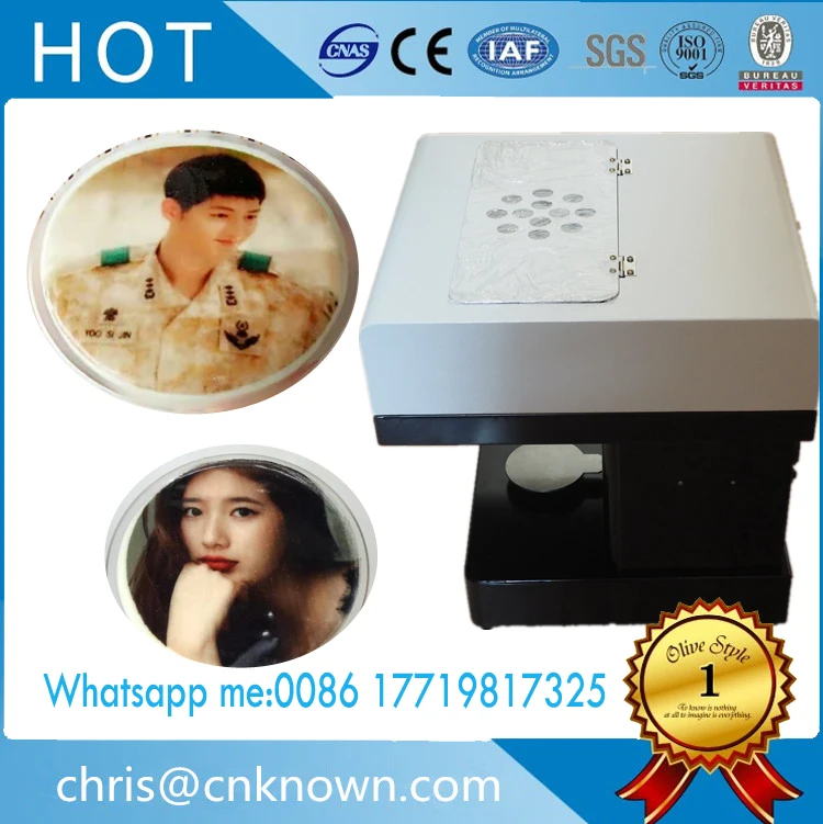 

free shipping!Food Printing Machine Art Design-Latte Art Coffee Printer with one lot edible ink