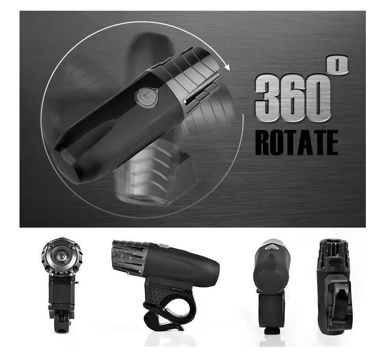 USB Перезаряжаемый водонепроницаемый велосипедный светильник светодиодный супер