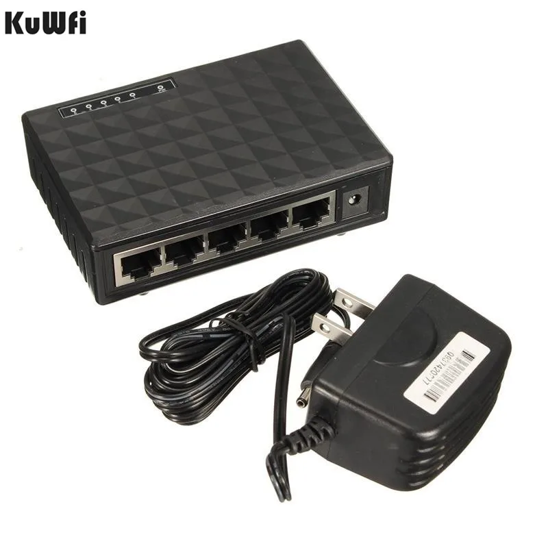 10/100/1000 Мбит/с 5 Порты коммутатор Gigabit Ethernet концентратор пластиковый