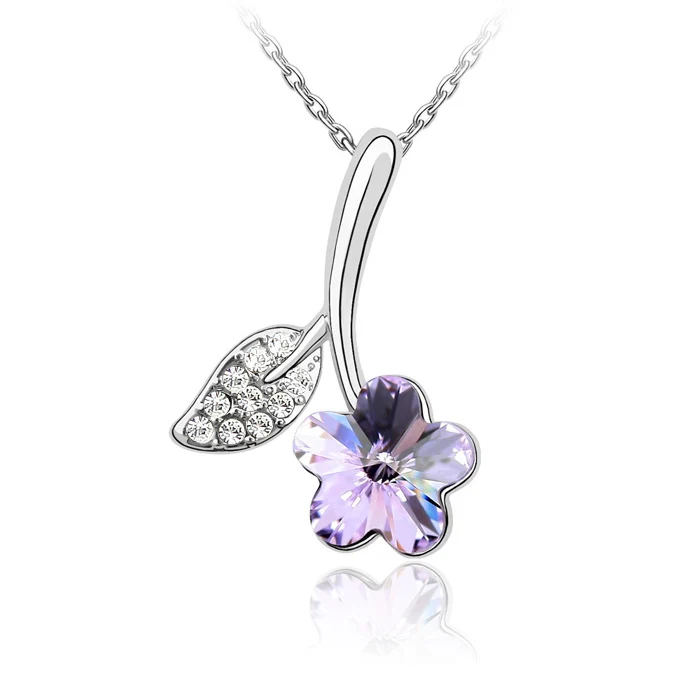 Мода звено цепи настоящие кристаллы от Swarovski кулон ожерелье модного дизайна с