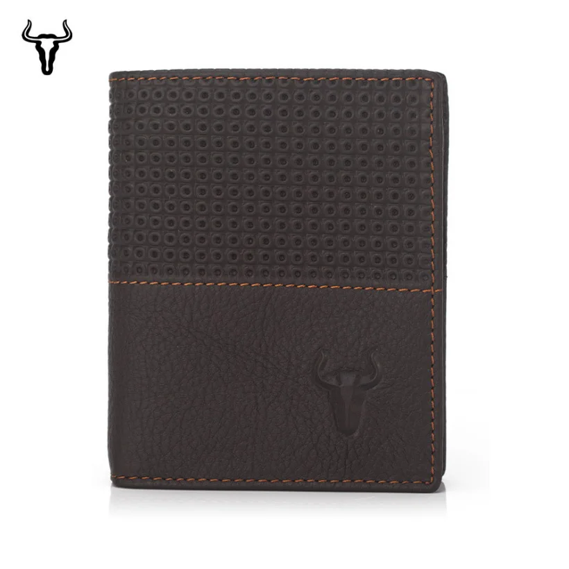 

Mingclan Men Wallets Genuine Leather Purse Luxury Designer Men Purse Card Holder Bifold Short Purse Clutch Coin Pocket Wallets