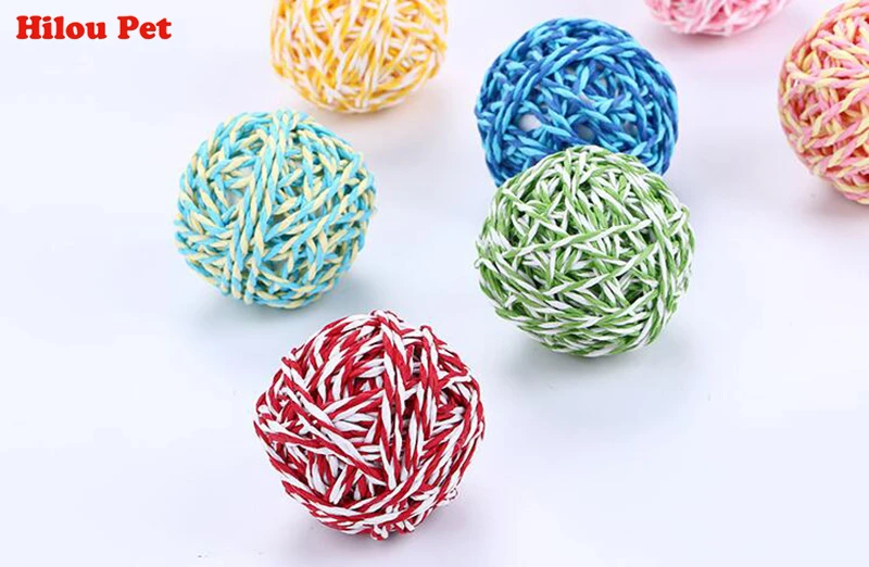 4 шт./упак. пряжа игрушка для кошки в виде шара интерактивные игрушки кошек играть
