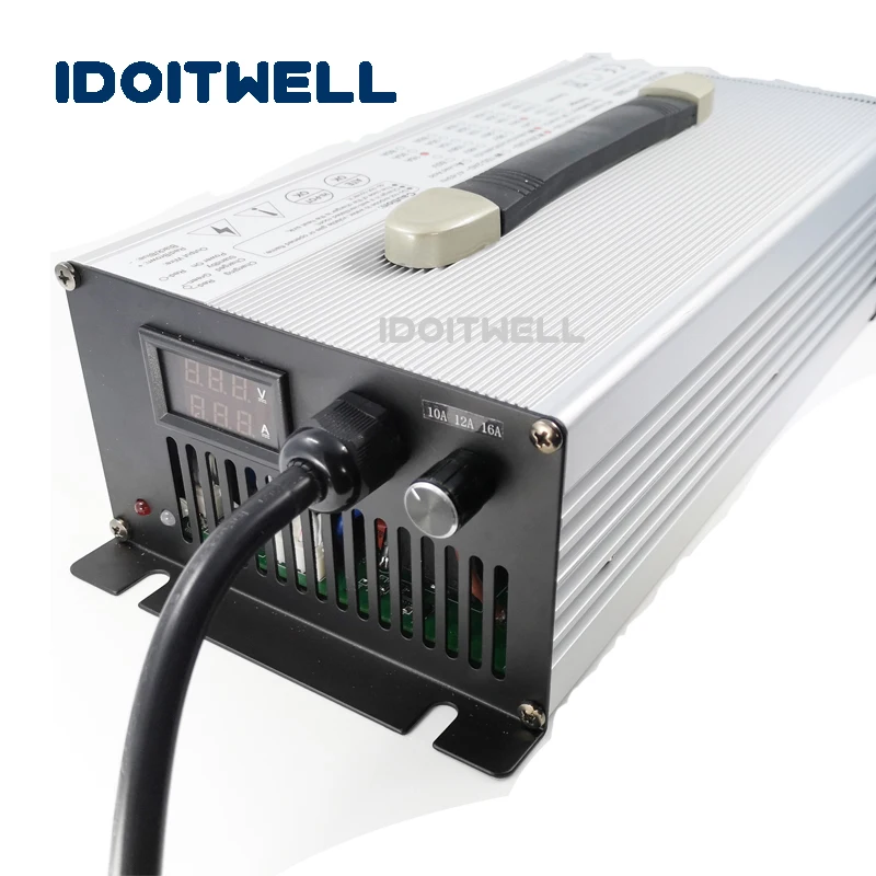 Подгонянное 1500W Регулируемое зарядное устройство для аккумулятора 72V 16A 13A 10A ток 3