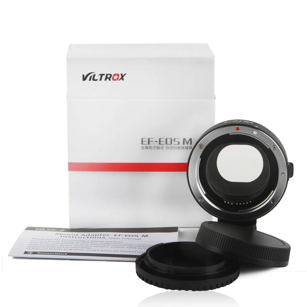 Viltrox EF-EOSM Электронный Автофокус адаптер объектива для Canon EOS EF EF-S объектив для Canon EOS M EF-M M2 M3 M5 M6 M10 Крепление камеры