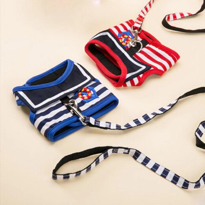 Регулируемый поводок для домашних питомцев собак и кошек в морском стиле 2017|harness