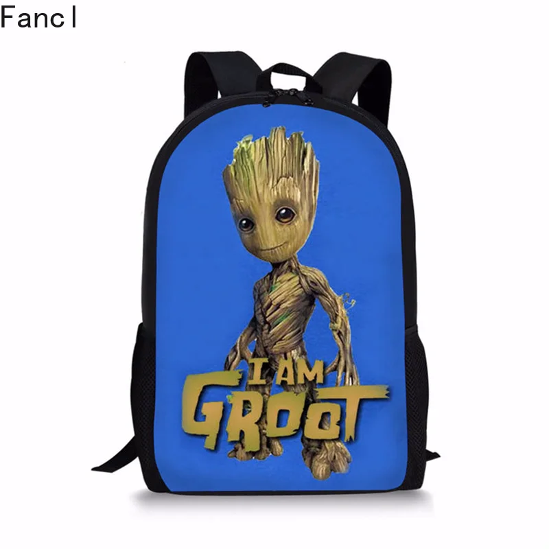 Школьная сумка с рисунком I am Groot для мальчиков-подростков Детская крутая
