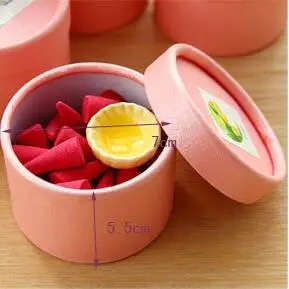 40 шт. благовония + 1 горелка смешанный аромат конус Stowage Красочные конусы розовый