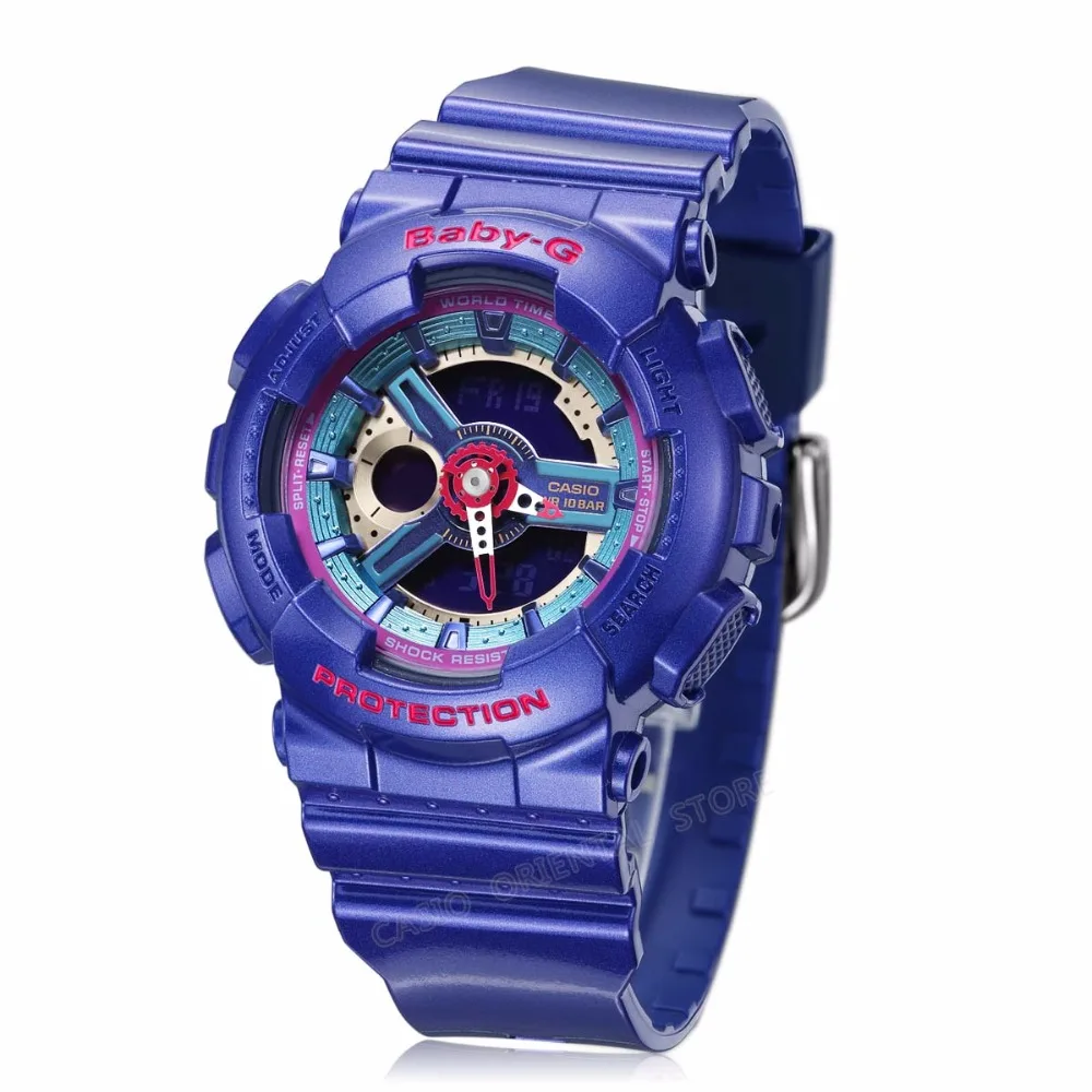 CASIO Часы двойной Дисплей наручные часы Для женщин BA-112-2A Водонепроницаемый