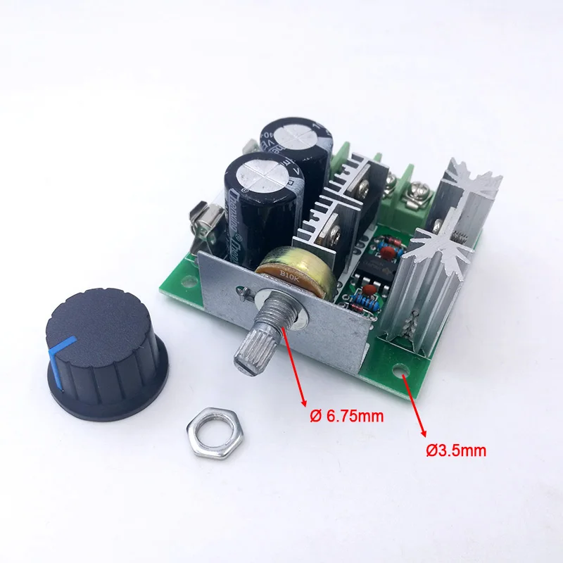 PWM контроллер скорости двигателя постоянного тока 12 V-40 V 10A