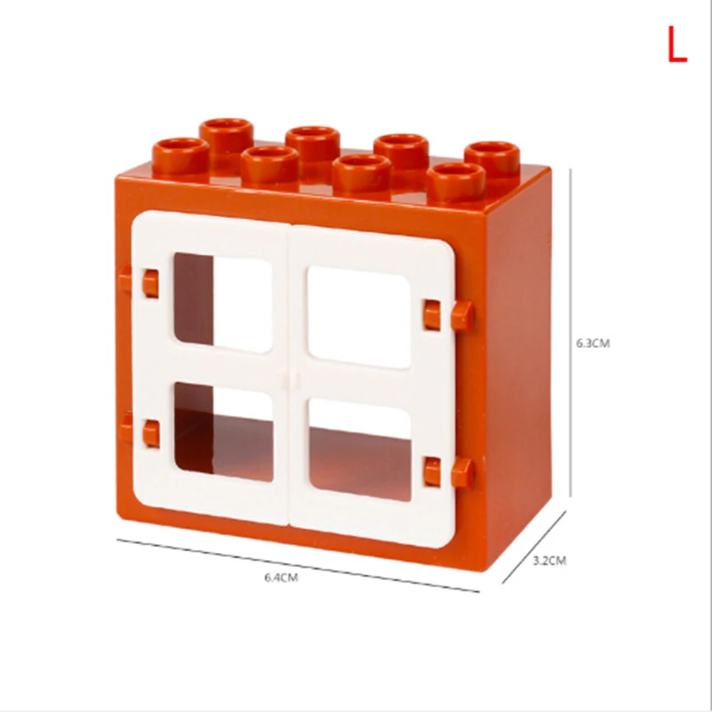 Совместимый дом большие частицы строительные блоки Duplos набор кирпичи карнизы
