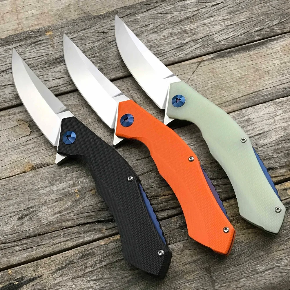 Складной нож LDT Bear Blue Moon D2 Blade G10 с ручкой тактические ножи для кемпинга охоты
