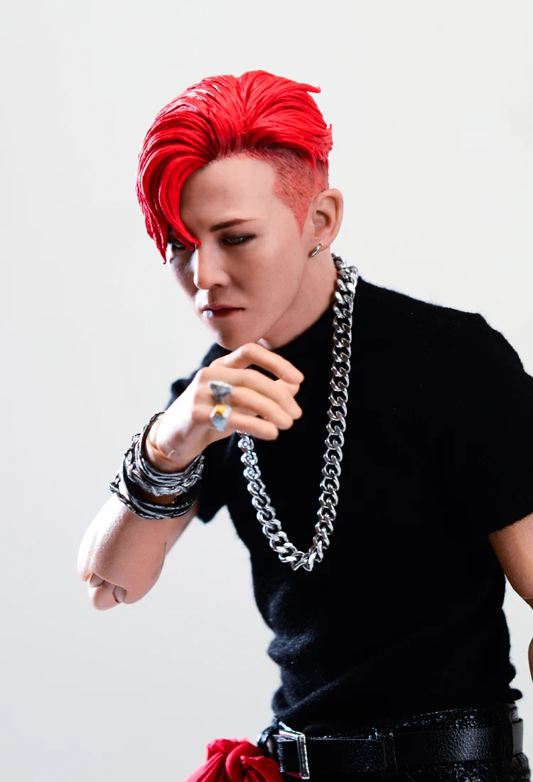 Коллекционная модель 1/6 года, Азиатский, корейский, суперзвезда, певец, G-DRAGON, экшн-фигурка, голова, микрофон, аксессуары для фанатов, подарки