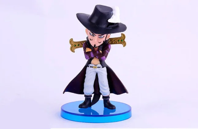 Набор из 8 штук фигурок One Piece PVC The Seven Warlords of the Sea - Dracule Mihawk, Doflamingo, Teach Dolls Model SA1123.