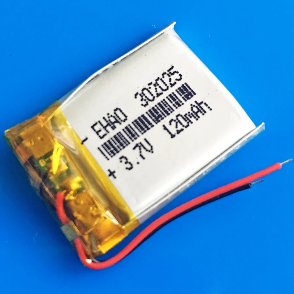 Литий-полимерная аккумуляторная батарея 3 7 120 В 302025 мАч для MP3 GPS bluetooth динамика