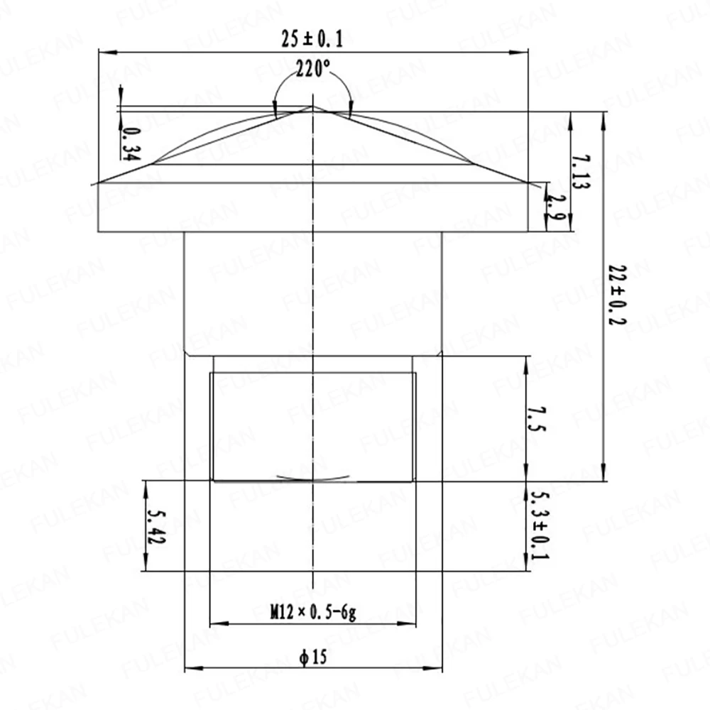 Объектив рыбий глаз 4K с инфракрасным фильтром 8 мегапикселей 220 градусов объектив