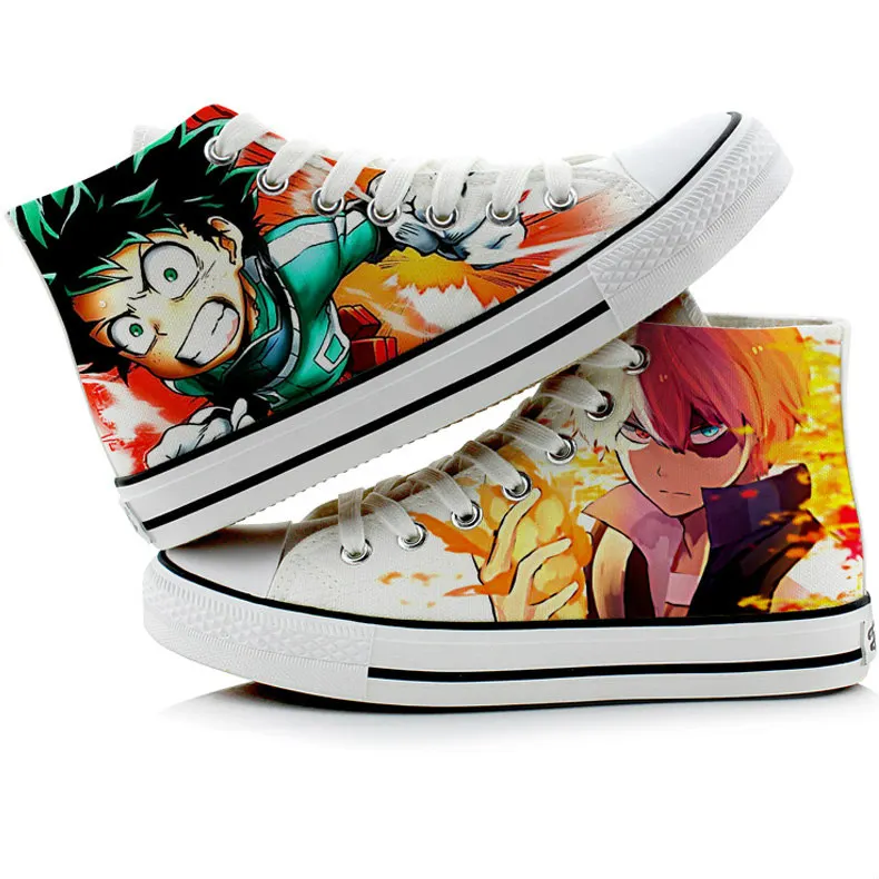 3 Female Size My Hero Academia Косплей высокие парусиновые туфли Izuku Midoriya Boku no Hero Academia Katsuki Bakugou обувь повседневные кроссовки мужские и женские - Цвет: 3 Female Size