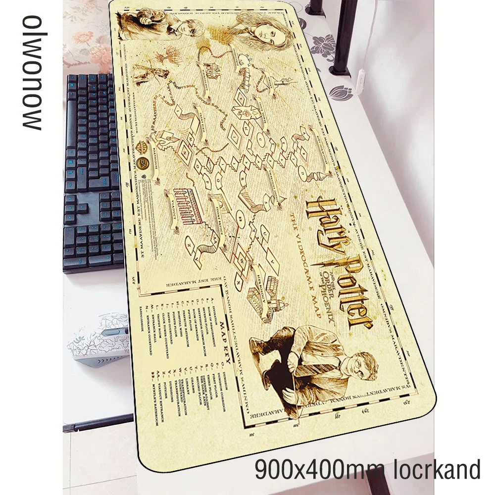 Wizarding World Map mouse pads High-end 900x400mm pad notbook computer mousepad hot sales gaming padmouse gamer mat | Компьютеры и