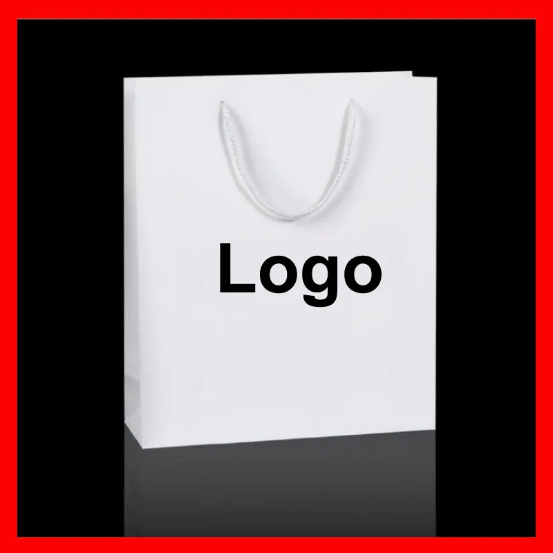 (100PCS/lot) 10 SIZE available  Custom Logo Paper Bag