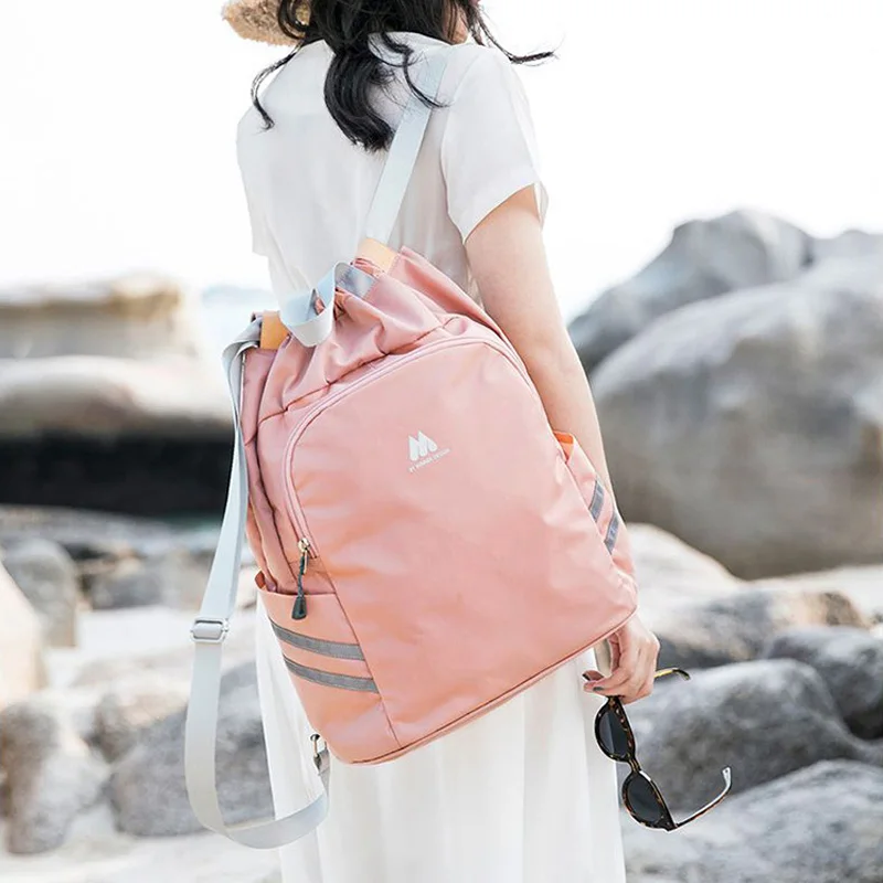 Водонепроницаемый рюкзак со шнурком для студентов большая вместительность