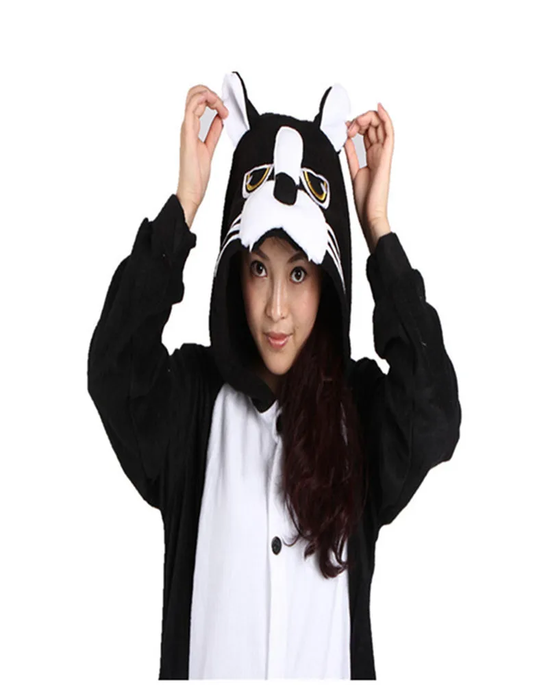 Черная пантера комбинезоны костюм для сна унисекс Пижама взрослых с леопардовым