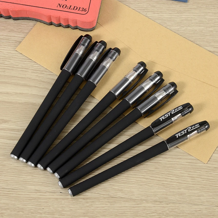 

0.38mm Cute Kawaii Black Gel Pen Cartoon Plastic Gel Pens For Writing Office School Supplies Korean Stationery