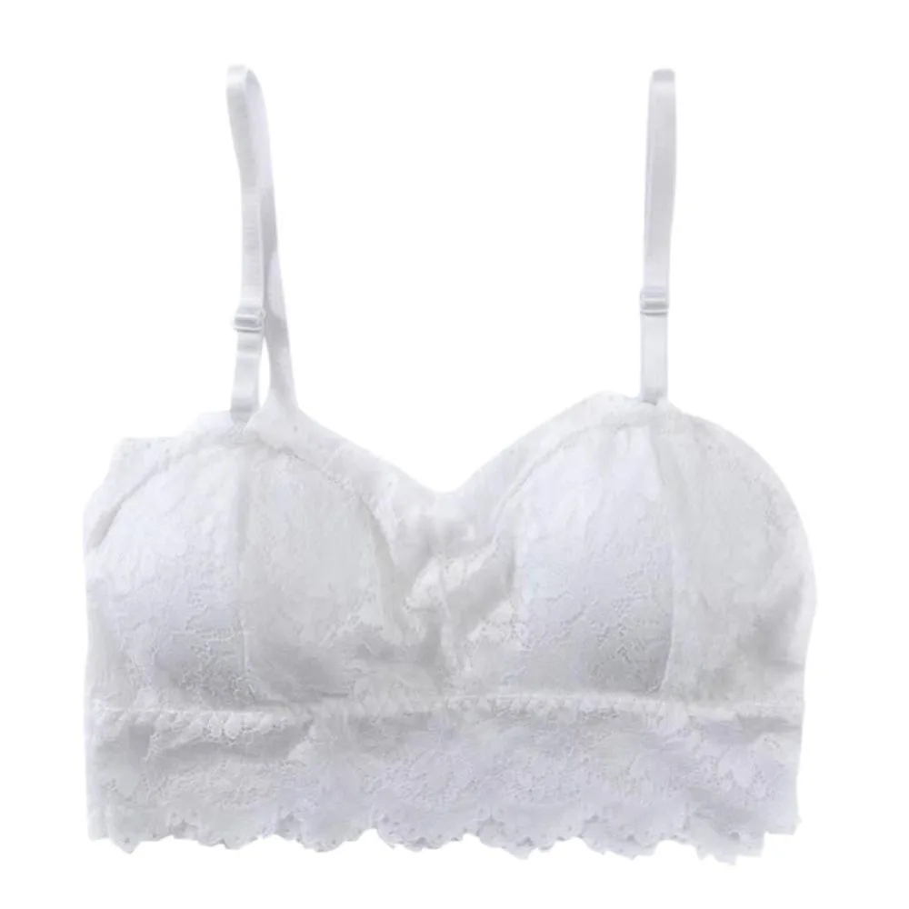

Sexy Bra Women Lace Bralette Sexy Lingerie Underwear Wireless Padded Seamless Bra Ultra Strap Padded Bras for Women