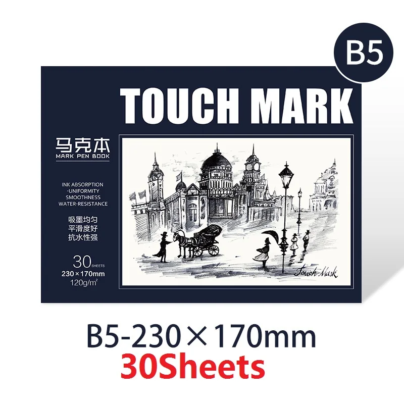 1 шт. Touchmark B5 A4 A3 Mark Sketchbook художника Акварельная бумага эскиз книга масляная пайка