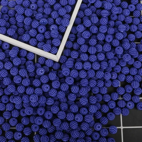 Royal Blue 17 цветов 10 мм пластик ABS бусина в виде жемчужины отверстие 1,5 мм Waxberry форма бусины для DIY Ювелирная фурнитура для рукоделия аксессуары для одежды - Цвет: Royal Blue