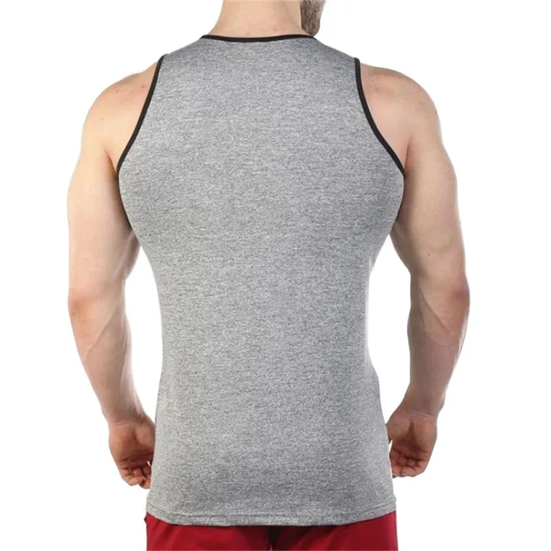 Майка GYMLOCKER мужская с круглым вырезом модная брендовая майка без рукавов для