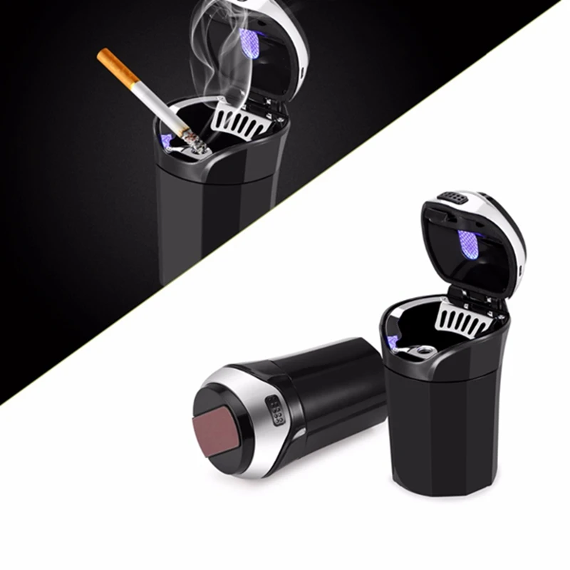 3 в 1 перезаряжаемая автомобильная светодиодная пепельница автомобильный