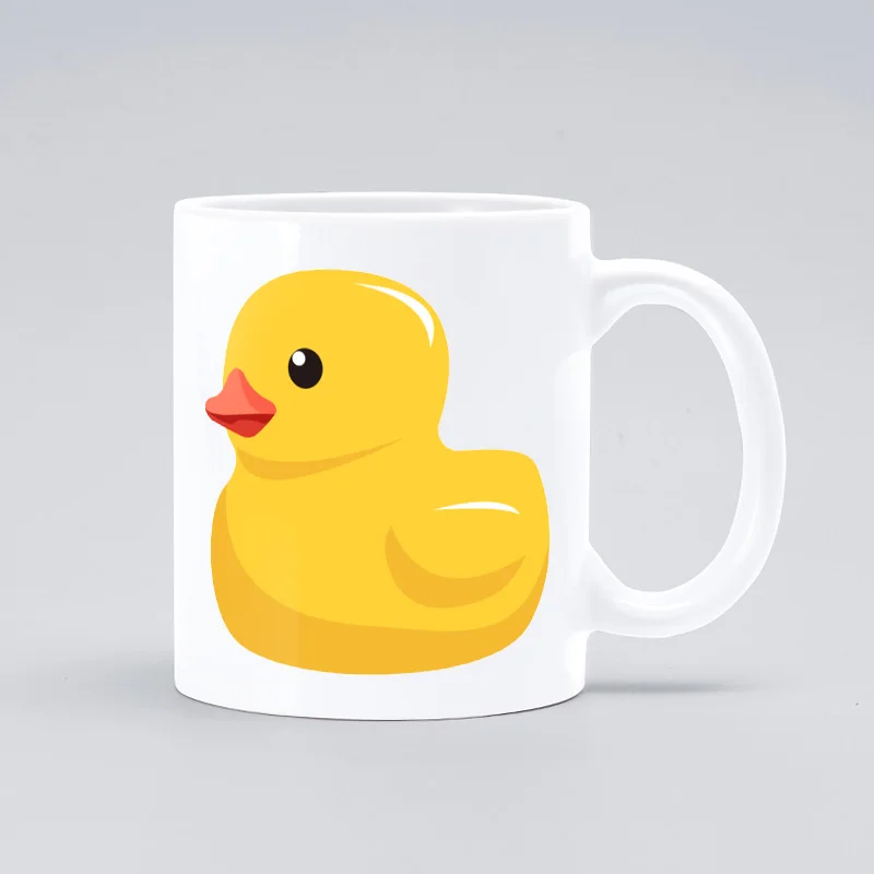 Желтая утка кружка Кофе молоко Керамика творческие DIY подарки Домашний Декор