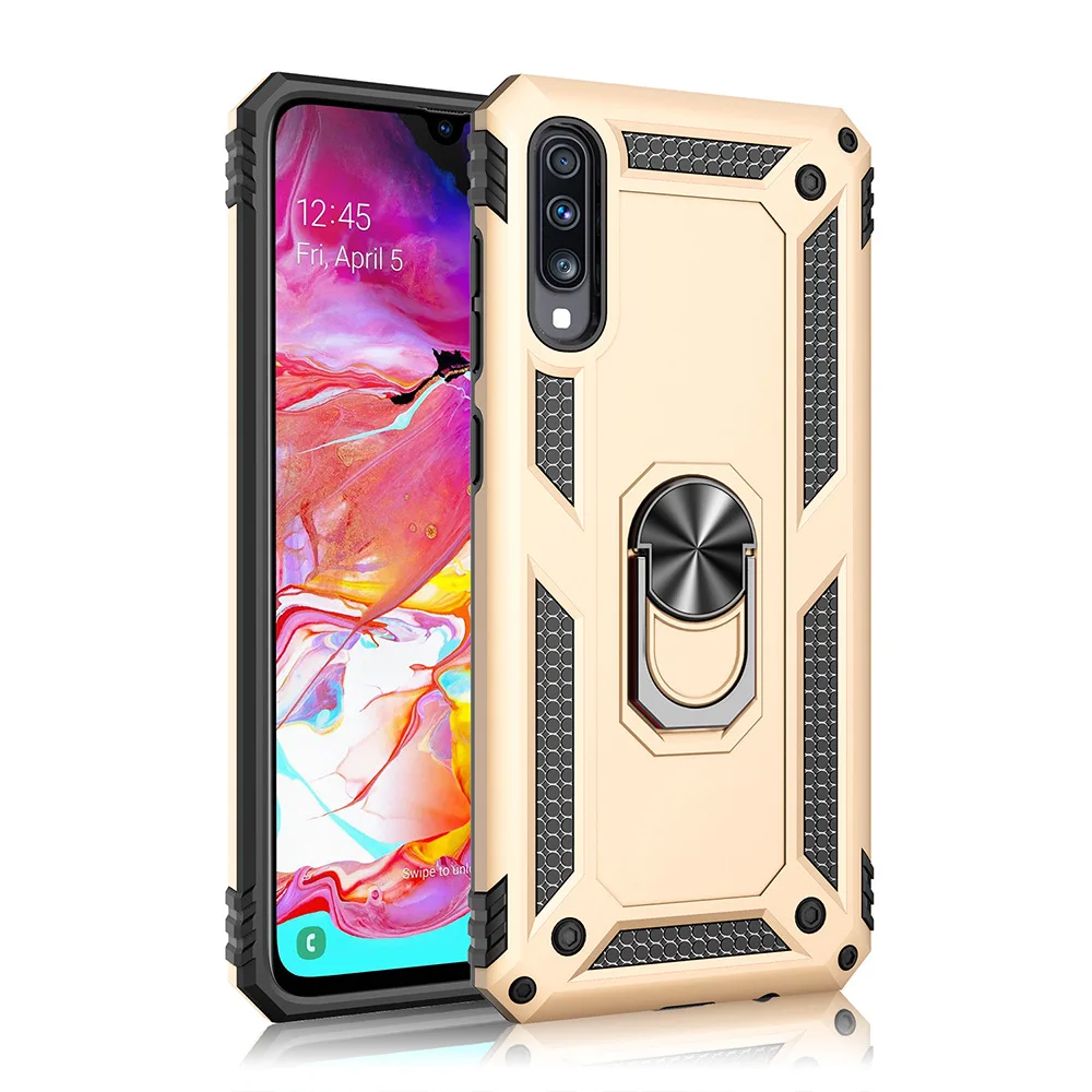 Роскошный ударопрочный защитный чехол для телефона Samsung Galaxy A70 A50 A30 автомобильный