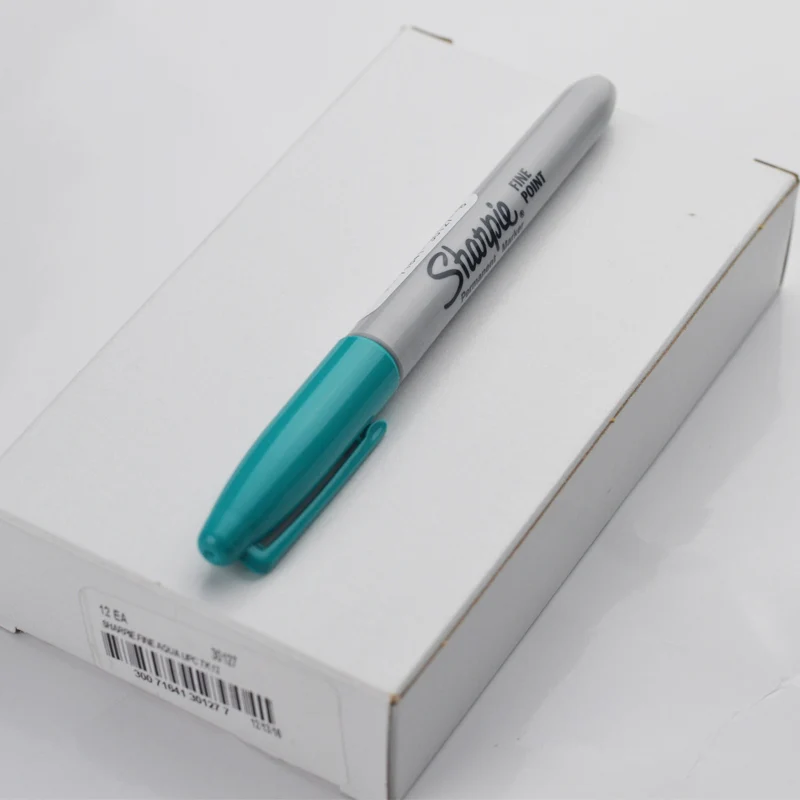 Sanford sharpie тонкая точка Перманентный маркер DIY ручка 12 шт. Aqua 30127|Фломастеры| |
