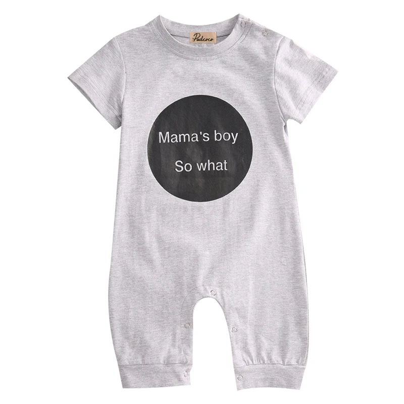 Комбинезон Emmababy хлопковый с коротким рукавом для маленьких девочек и мальчиков