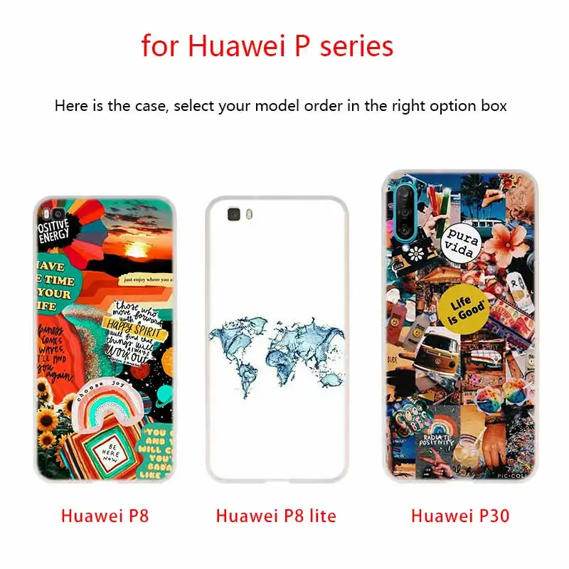 Карта мира Дорожный Чехол для телефона huawei P8 P9 Lite P10 P20 P30 Lite Plus Pro P Smart