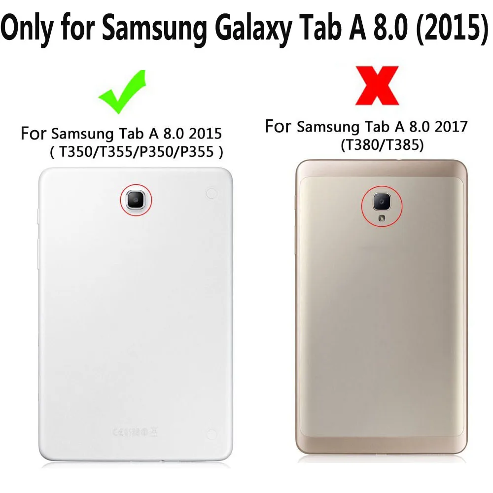 SM T355 T350 чехол для Samsung Galaxy Tab A 8 0 P350 P355 умный планшета с рисунком кота + пленка