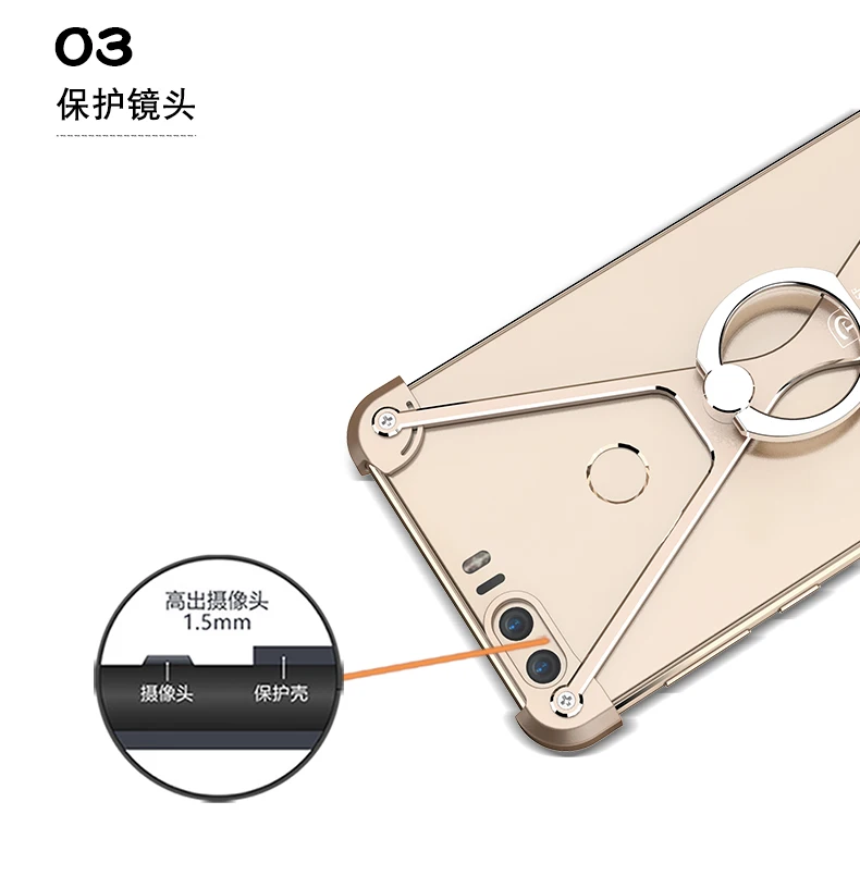 Oatsbasf чехол Honor 8 V8 V9 металлический корпус рамка противоударный для телефона huawei